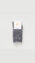 Chaussettes léopard grises Lurex