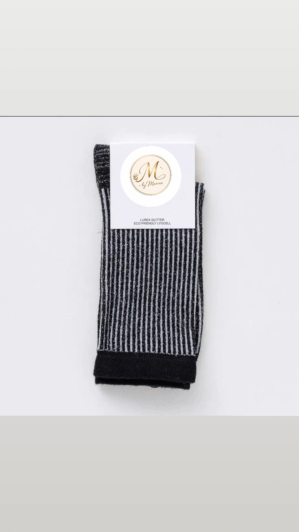 Chaussettes à rayures fines